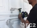 動画:garage door painting